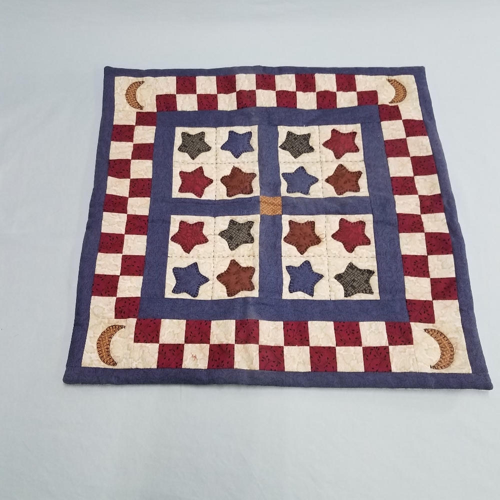 Rustic Red, White, and Blue Tapestry